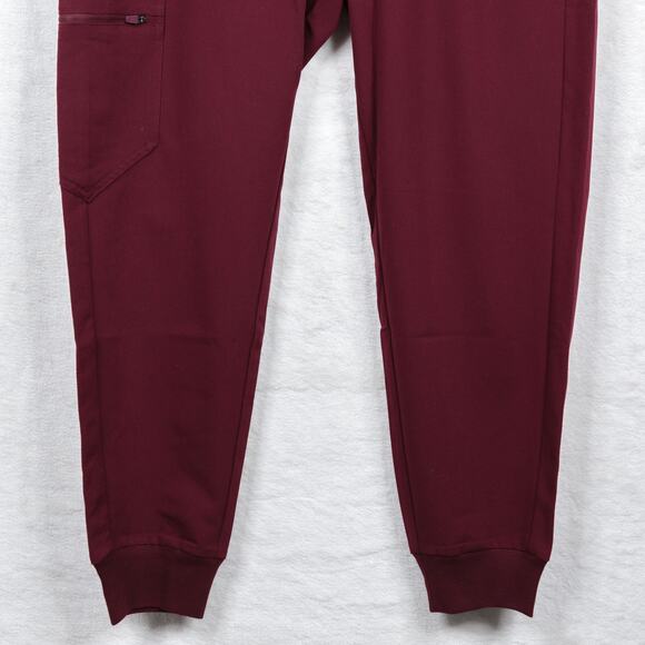 FIGS Zamora 2.0 Cargo Jogger Pants Scrubs Maroon Red Womens Sz MP Petite NWT - Picture 4 of 10